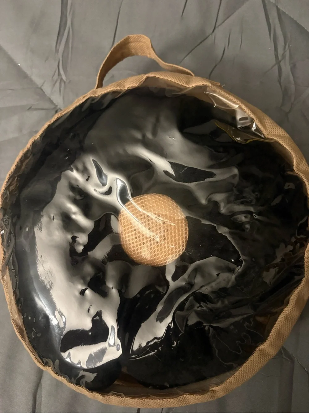 Black Round Donut Neck Pillow- Listen while you travel comfortably